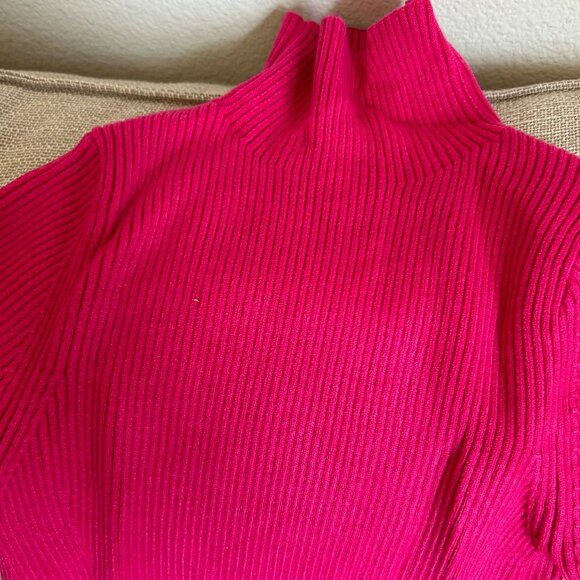 NEW Anthropologie The Thea Twofer Sweater Dress Pink Knit Medium - Picture 9 of 10
